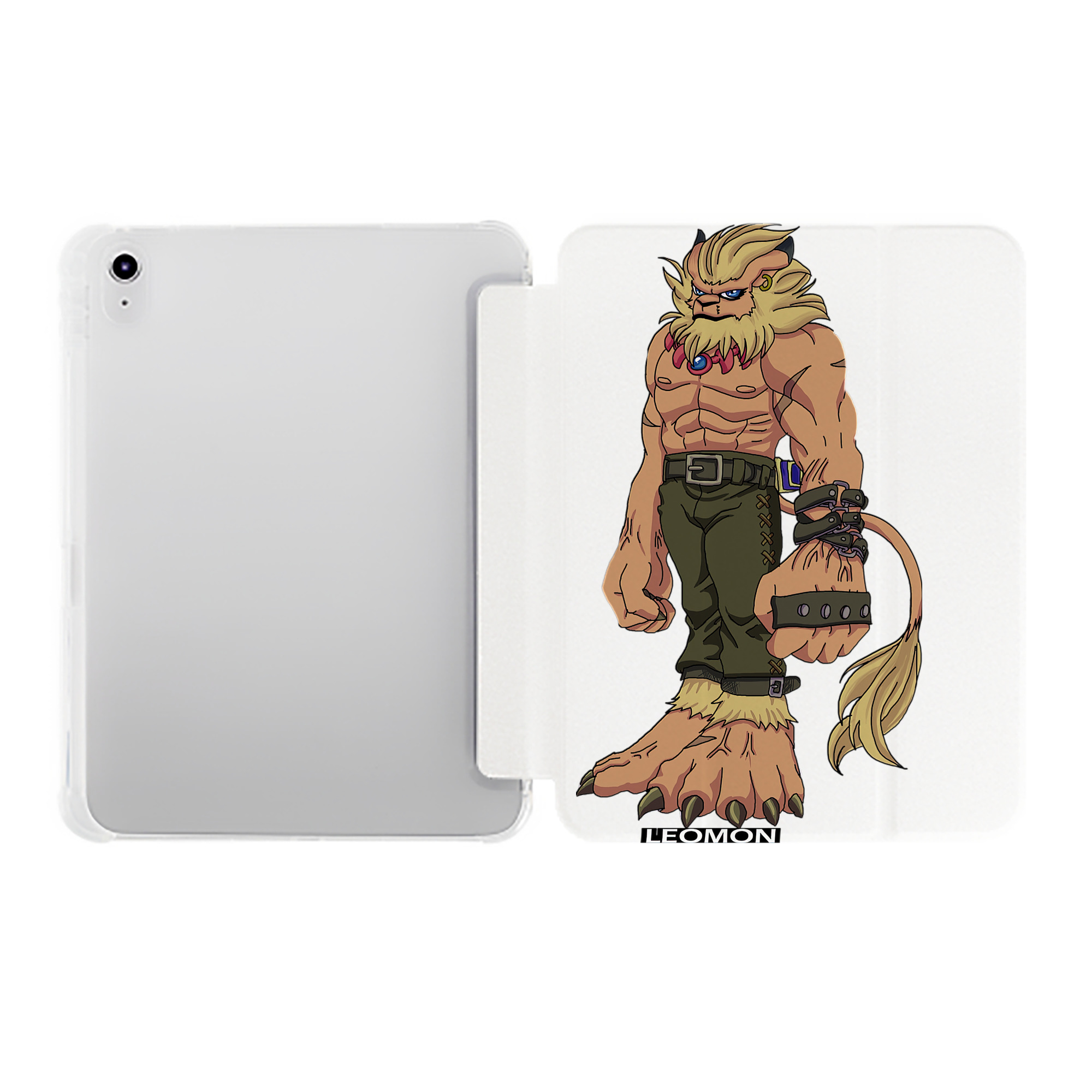 （画像用） Digimon デジタルモンスター/デジモン IPad ケース ペン収納付き 三つ折りスタンド PUレザー×シリコン 対応機種9.5/10.5/10.9インチ